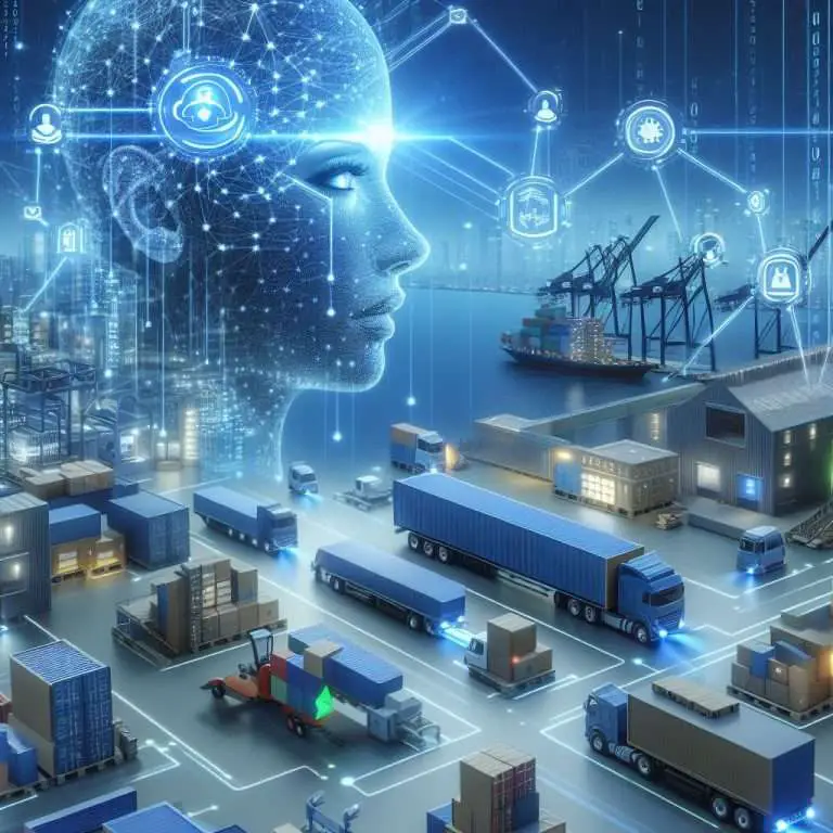 How does AI enhance supply chain visibility?